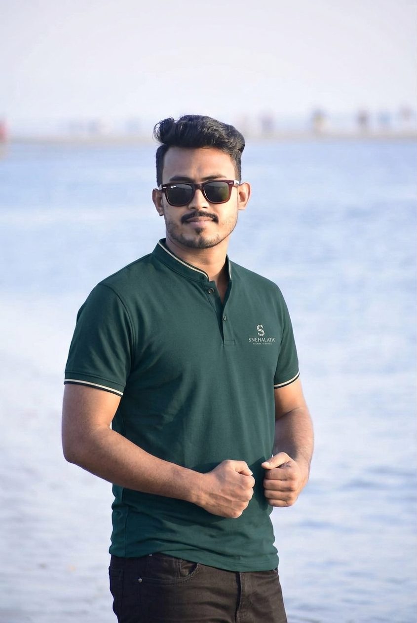 Premium Dark Green Chinese Collar Polo Shirt